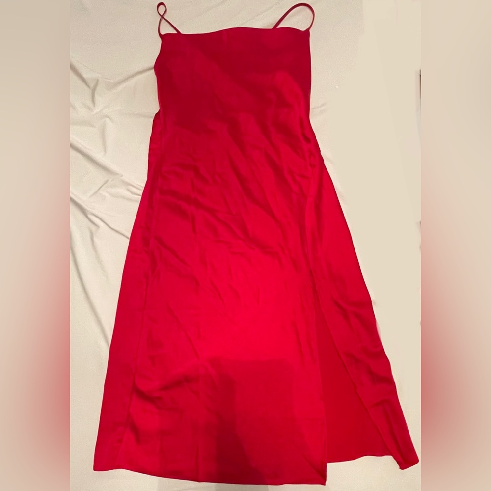Silk Red Maxi Dress